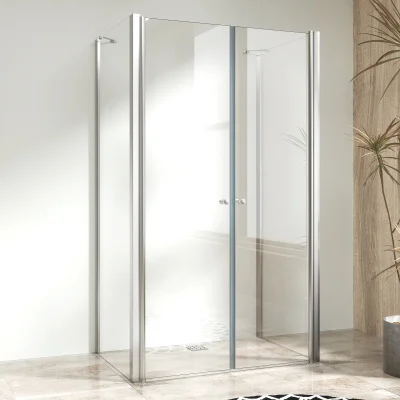 BETA COMBI II Chróm 70x90x70 Číre Sprchovací kút nástenný